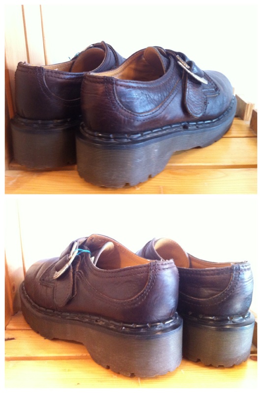 画像: 【24838-329】Dr.Martens　ストラップ付きローカット　（ブラウン）　USED