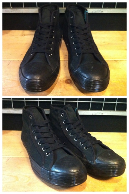 画像: 【24856-336】converse ALL STAR ARMYSHOES MID （ブラック）　USED