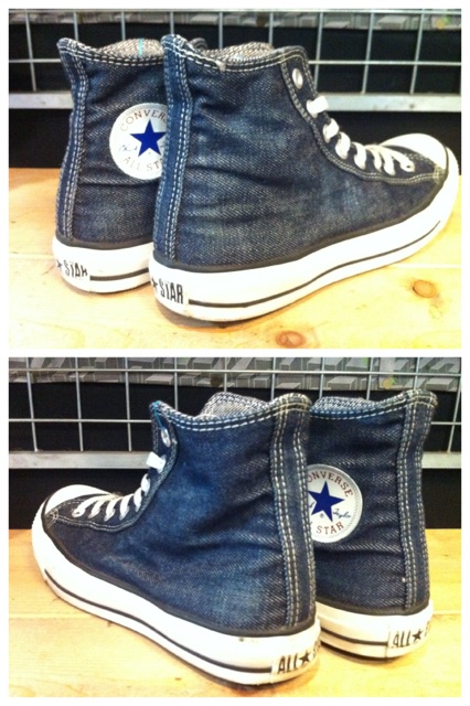 画像: 【24927-334】converse ALL STAR REAL DENIM HI （インディゴ）　USED