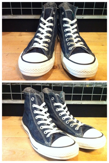 画像: 【24927-334】converse ALL STAR REAL DENIM HI （インディゴ）　USED