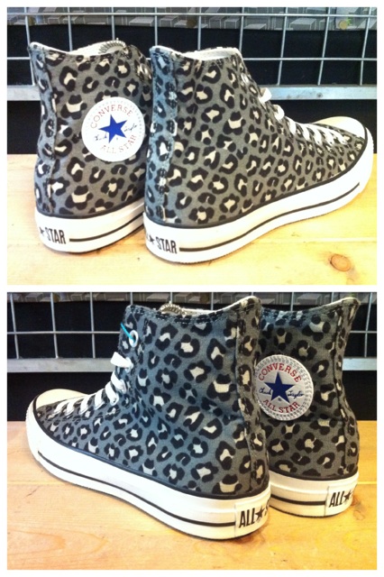 画像: 【24901-351】converse ALL STAR COLORFULL-LEOPARD HI （ブラック）　新品