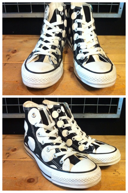 画像: 【24758-358】converse ALL STAR COINDOT HI （ブラック）　USED