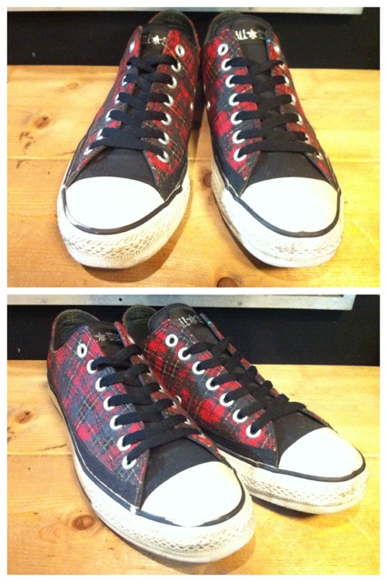 画像: 【24954-356】converse ALL STAR REBEL OX （レッド）　USED