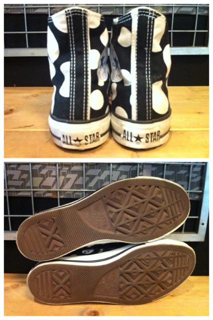 画像: 【24758-358】converse ALL STAR COINDOT HI （ブラック）　USED