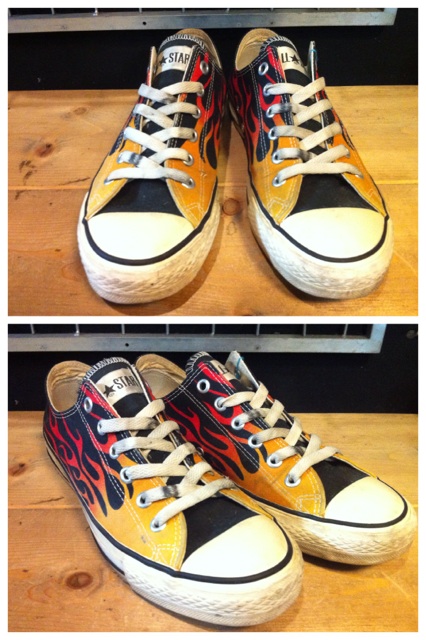 画像: 【24952-355】converse ALL STAR FLAME OX （ブラック）　USED