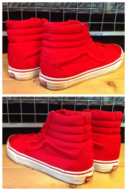 画像: 【24984-361】VANS　SK8-HI　（レッド）　USED