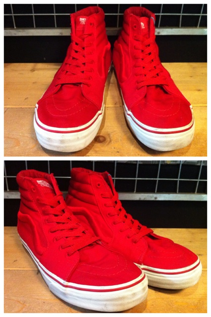 画像: 【24984-361】VANS　SK8-HI　（レッド）　USED