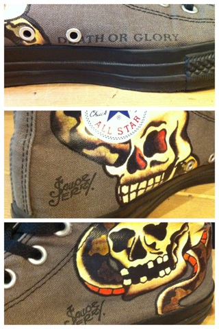 画像: 【24978-369】converse CT SAILOR JERRY HI （チャコール）　USED