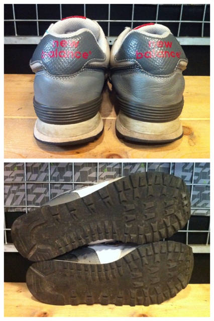 画像: 【25026-379】new balance M574MWGR （ホワイト/グレー/レッド）　USED