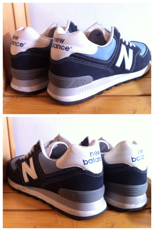 画像: 【25080-393】new balance ML574CWO （ネイビー/ブルー）　USED 