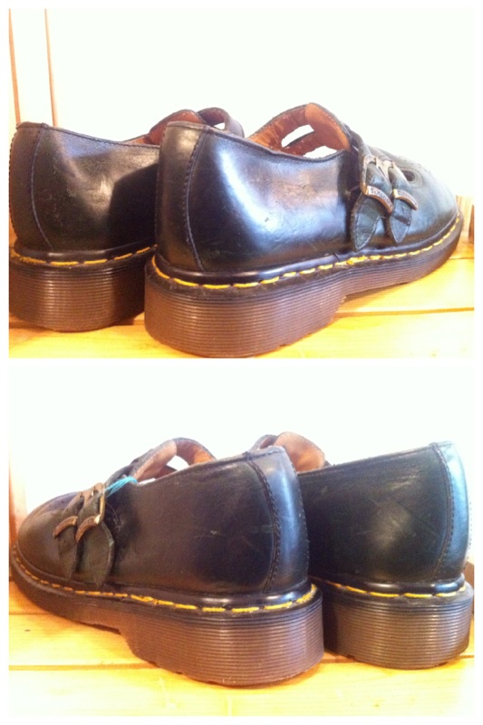 画像: 【25126-402】Dr.Martens　ストラップ付きローカット　（ダークグリーン）　USED