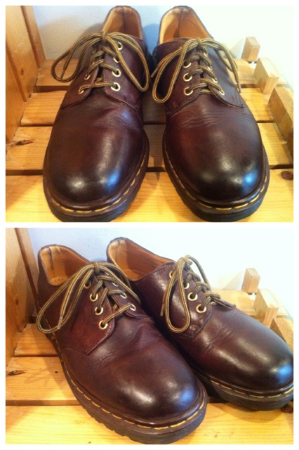 画像: 【25121-401】Dr.Martens　4ホールローカット　（ブラウン）　USED