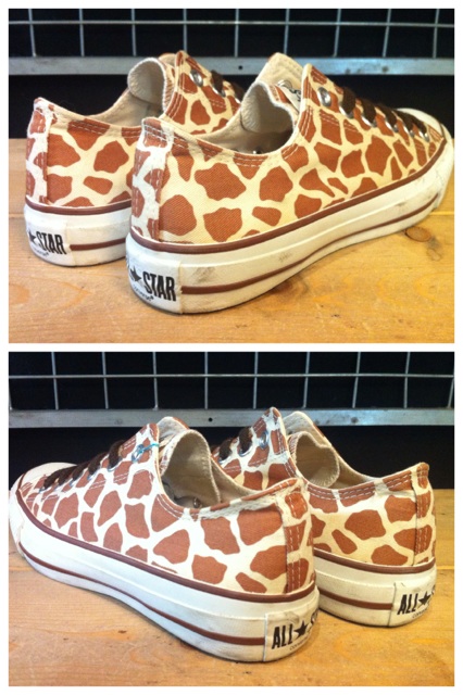 画像: 【24953-404】converse ALL STAR NIGHT-GIRAFFE OX （ブラウン）　USED