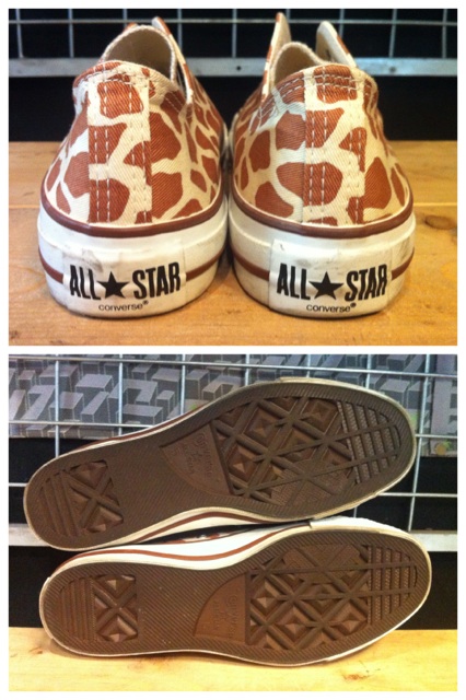 画像: 【24953-404】converse ALL STAR NIGHT-GIRAFFE OX （ブラウン）　USED