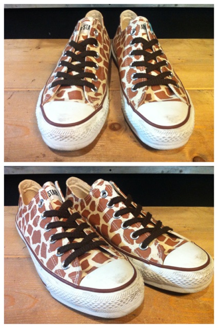 画像: 【24953-404】converse ALL STAR NIGHT-GIRAFFE OX （ブラウン）　USED