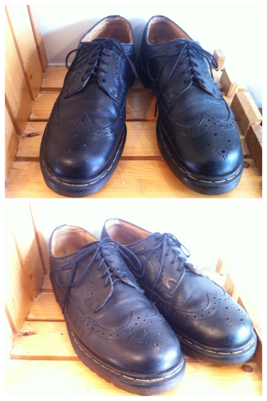 画像: 【25119-406】Dr.Martens　ウィングチップローカット　（ブラック）　USED