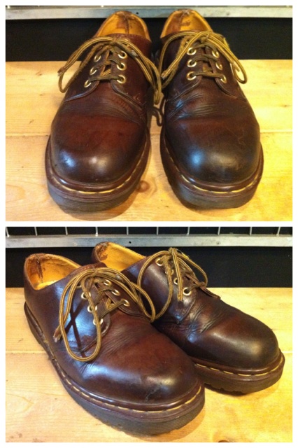 画像: 【25277-425】Dr.Martens　4ホールローカット　（ブラウン）　USED