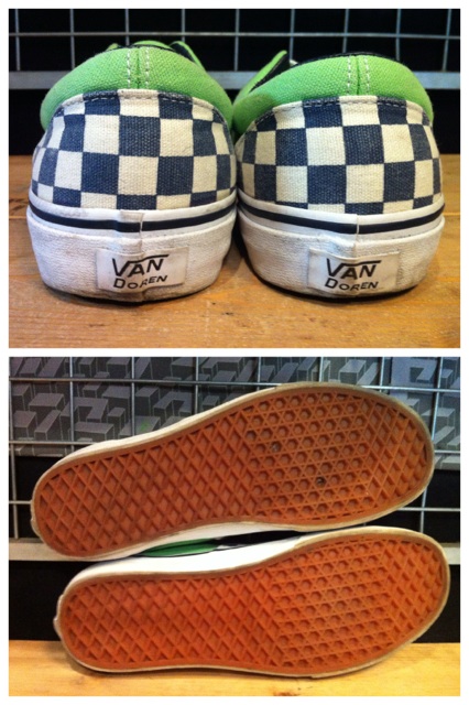 画像: 【25249-439】VANS　ERA　VANDOREN　（グリーン/ホワイト・ネイビーチェック）　USED