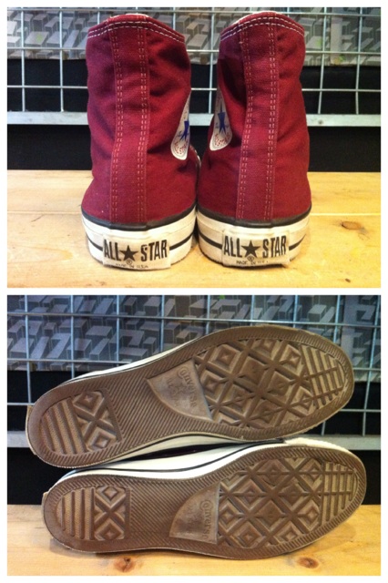 画像: 【25352-442】converse ALL STAR HI （マルーン）　USED