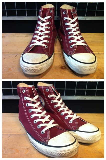 画像: 【25352-442】converse ALL STAR HI （マルーン）　USED