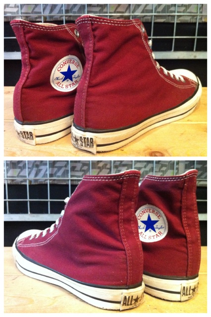 画像: 【25352-442】converse ALL STAR HI （マルーン）　USED