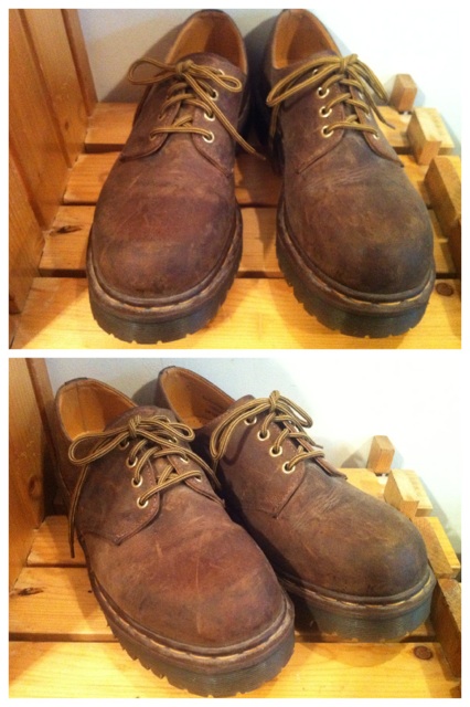 画像: 【25273-445】Dr.Martens　4ホールローカット　（ブラウン）　USED