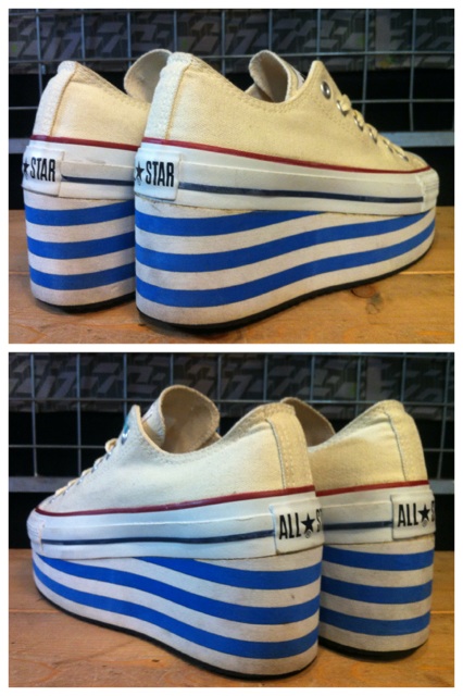 画像: 【25382-448】converse ALL STAR プラットフォーム　（アンブリーチ　ホワイト）　USED