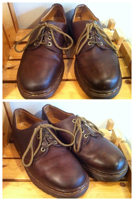 画像: 【25271-450】Dr.Martens　4ホールローカット　（ブラウン）　USED