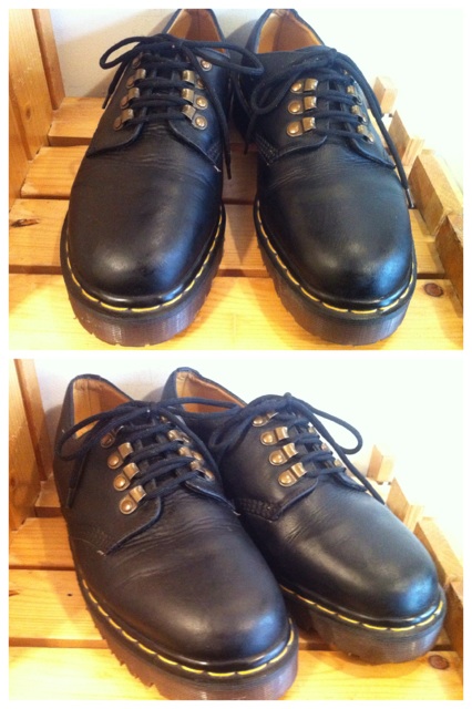 画像: 【25280-452】Dr.Martens　4ホールローカット　（ブラック）　USED