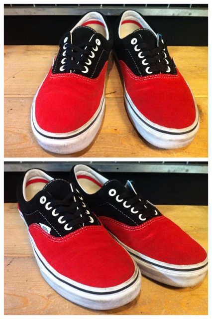 画像: 【25367-457】VANS　ERA SUEDE　（ブラック/レッド）　USED