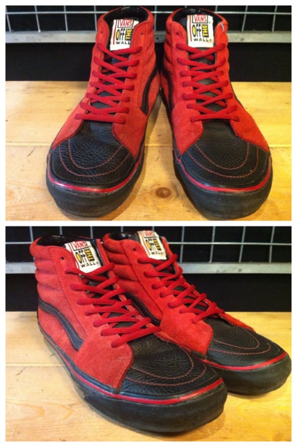 画像: 【25449-463】VANS　SK8-HI LEATHER　（レッド/ブラック）　USED