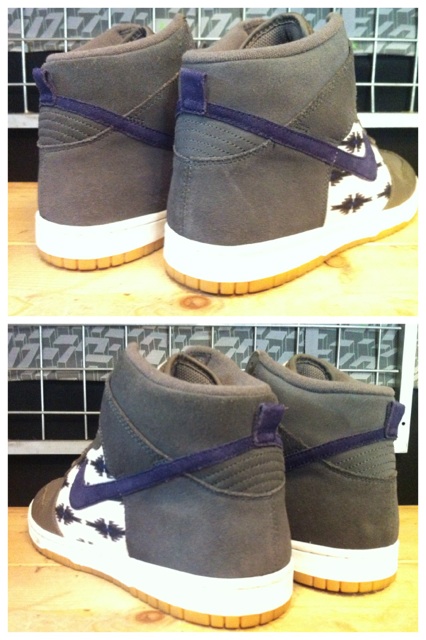 画像: 【25463-466】NIKE　WMNS DUNK HIGH SKINNY　（グレー/ホワイト/パープル）　USED