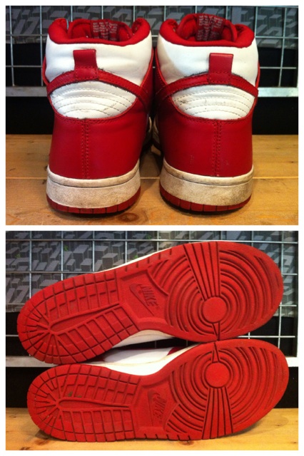 画像: 【25462-465】NIKE　DUNK HIGH　（ホワイト/レッド）　USED