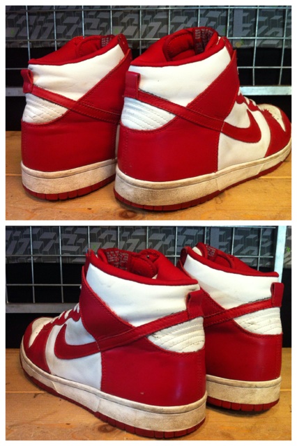 画像: 【25462-465】NIKE　DUNK HIGH　（ホワイト/レッド）　USED