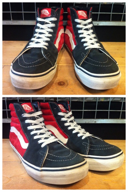 画像: 【25448-470】VANS　SK8-HI SUEDE　（レッド/ネイビー）　USED