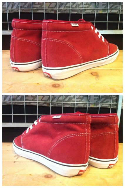 画像: 【25447-472】VANS　CHUKKA BOOTS SUEDE　（ダークレッド）　USED