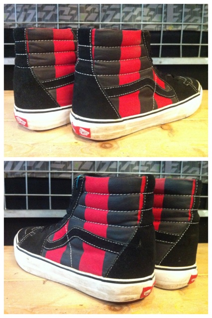 画像: 【25450-471】VANS　SK8-HI　（ブラック/レッド）　USED