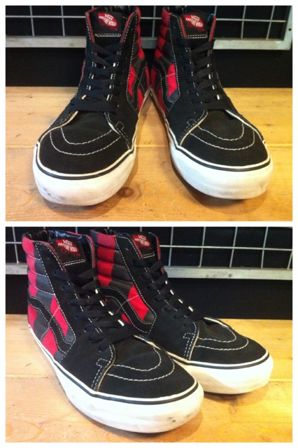 画像: 【25450-471】VANS　SK8-HI　（ブラック/レッド）　USED