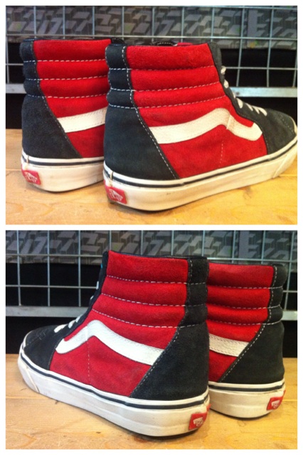 画像: 【25448-470】VANS　SK8-HI SUEDE　（レッド/ネイビー）　USED