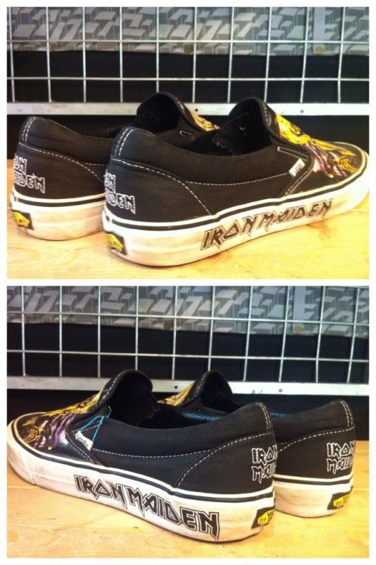 画像: 【25428-477】VANS　SLIP-ON　IRON MAIDEN　（ブラック/イエロー）　USED