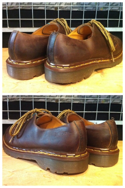 画像: 【25555-476】Dr.Martens　4ホールローカット　（ブラウン）　USED