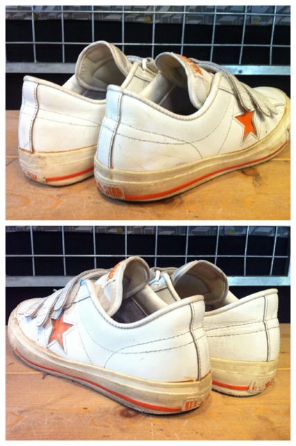 画像: 【25058-487】converse ONE STAR V-3 OX （ホワイト/オレンジ）　USED