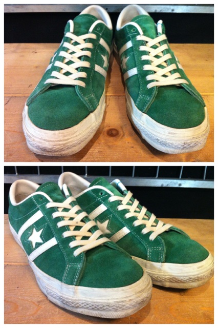 画像: 【25610-486】converse JACK STAR RETRO SUEDE （グリーン/ホワイト）　USED