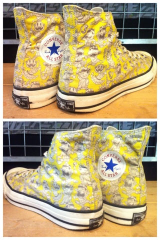 画像: 【25609-490】converse ALL STAR RETRO TENSAI-BAKABON HI （イエロー）　USED