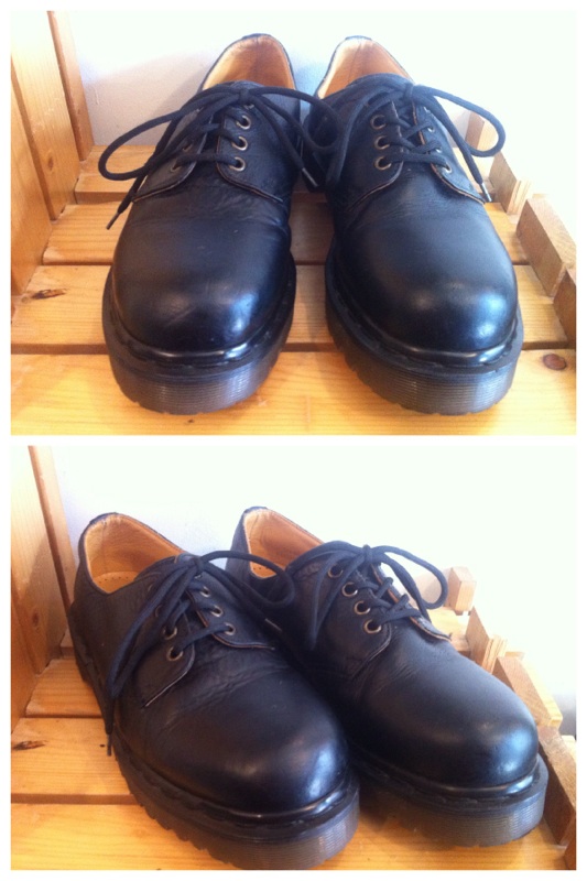 画像: 【25561-493】Dr.Martens　4ホールローカット　（ブラック）　USED