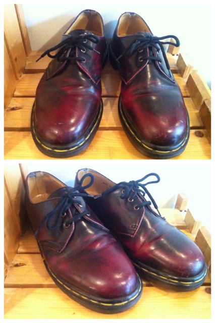 画像: 【25777-502】Dr.Martens　3ホールローカット　（ボルドー）　USED