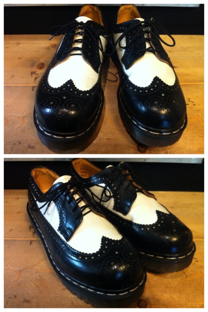 画像: 【25770-501】Dr.Martens　ウィングチップローカット　（ホワイト/ブラック）　USED