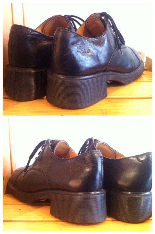 画像: 【25779-503】Dr.Martens　ヒール付きストレートチップローカット　（ブラック）　USED