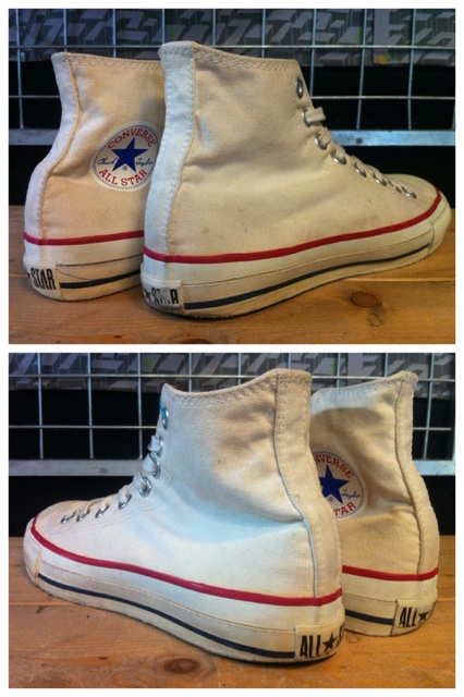 画像: 【25861-531】converse ALL STAR HI （ホワイト）　USED