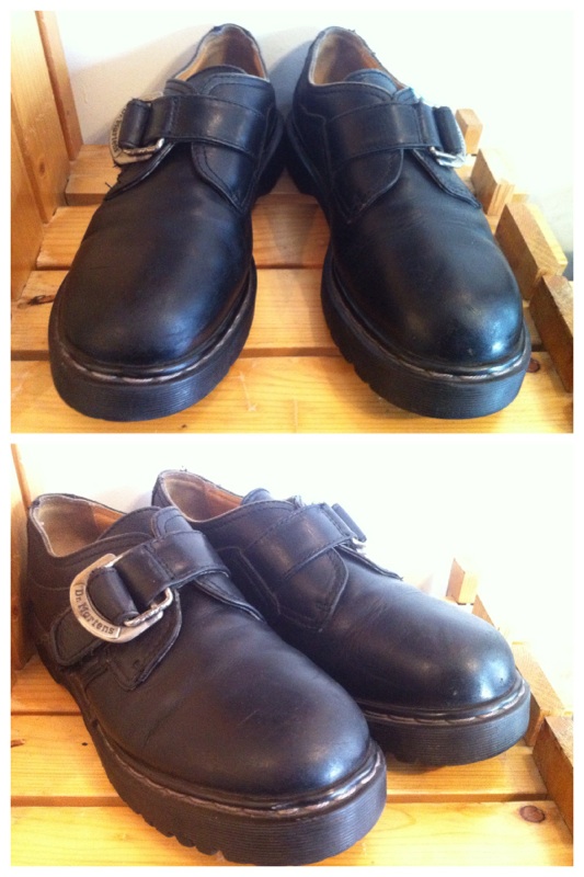 画像: 【25896-543】Dr.Martens　ストラップ付きローカット　（ブラック）　USED